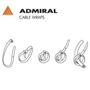 Admiral Cable Wrap 5 stuks 25 x 380mm blauw-11223