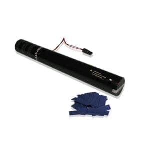 MagicFX ECC01DB Elektrisch confetti kanon 40cm (donkerblauwe confetti) 40cm - Confetti Papier J&H licht en geluid