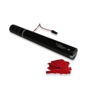 MagicFX ECC01RD Elektrisch confetti kanon 40cm (rode confetti) 40cm - Confetti Papier J&H licht en geluid