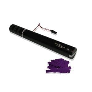 MagicFX ECC01PR Elektrisch confetti kanon 40cm (paarse confetti) 40cm - Confetti Papier J&H licht en geluid
