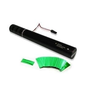 MagicFX ECC03DG Elektrisch confetti kanon 40cm (groene metallic confetti) 40cm - Confetti Metallic J&H licht en geluid