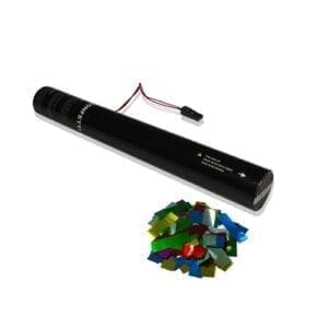 MagicFX ECC03MC Elektrisch confetti kanon 40cm (multicolor metallic confetti) 40cm - Confetti Metallic J&H licht en geluid