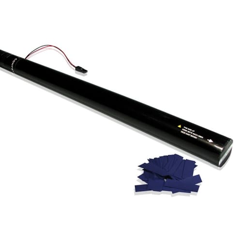 MagicFX ECC04DB Elektrisch confetti kanon 80cm (donkerblauwe confetti) 80cm - Confetti Paper J&H licht en geluid