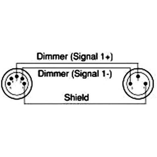 Accu-Cable DMX Adapter: 3-pins XLR male – 5-pins XLR female _Uit assortiment J&H licht en geluid 3