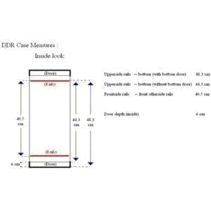 Accu-Case DDR8 Doubledoor rackcase, 8 HE-13453