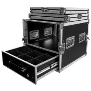 Accu-Case 19 inch rackcase met een lade 19 inch-hout J&H licht en geluid