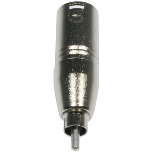 Accu-Cable Audio adapter: XLR male – RCA (tulp) male _Uit assortiment J&H licht en geluid