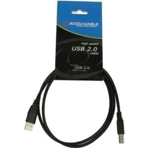 Accu-Cable USB 2.0 kabel, USB-A male - USB-B male, 1 meter