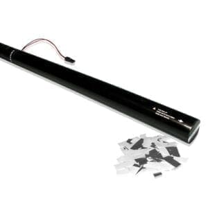 MagicFX ECC05WS Elektrisch confetti kanon 80cm (witte en zilverkleurige confetti) 80cm - Confetti Metallic J&H licht en geluid