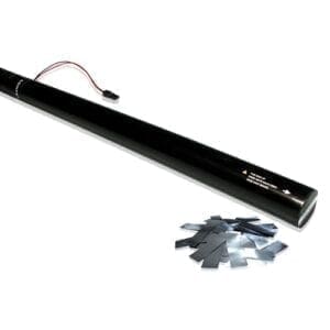 MagicFX ECC06SL Elektrisch confetti kanon 80cm (zilverkleurige metallic confetti) 80cm - Confetti Metallic J&H licht en geluid