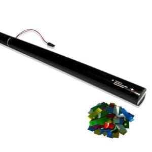 MagicFX ECC06MC Elektrisch confetti kanon 80cm (multicolor metallic confetti) 80cm - Confetti Metallic J&H licht en geluid