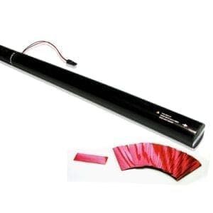 MagicFX ECC06RD Elektrisch confetti kanon 80cm (rode metallic confetti) 80cm - Confetti Metallic J&H licht en geluid