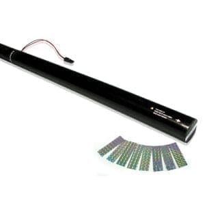 MagicFX ECC07SL Elektrisch confetti kanon 80cm (zilverkleurige laser confetti) 80cm - Fluoriserende shooters J&H licht en geluid