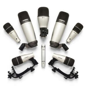 Samson DM8KIT – Set van 8 drumstel microfoons Instrument Microfoons J&H licht en geluid