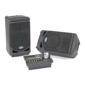 Samson XP308i – Geluidsset met 1 mixer en 2 150W luidsprekers Geluidset J&H licht en geluid