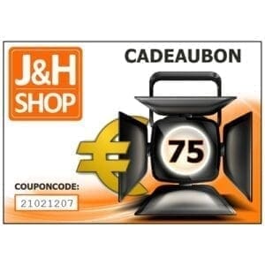 J&Hshop Cadeaubon 75 euro Cadeaubon J&H licht en geluid