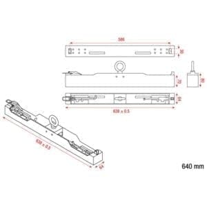 DMT Riggingbar voor 1 Pixelscreen P6 SMD Tour paneel of 1 Pixelscreen P10 SMD Tour paneel