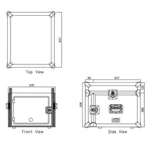 Caymon FCC06 flightcase-6U-11U