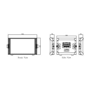 Caymon FCX06 flightcase-6U-36cm