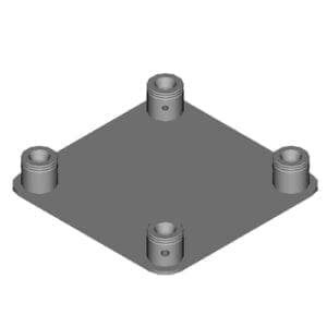 Duratruss DT 34 BPF Baseplate met female koppelingen Duratruss DT 34 J&H licht en geluid