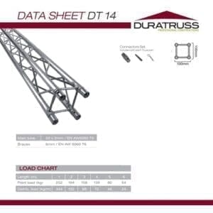 Duratruss DT 14-100 vierkante decotruss, 100 cm