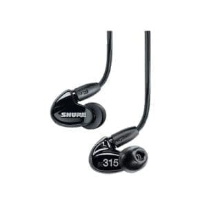 Shure SE315-K-E earphone zwart