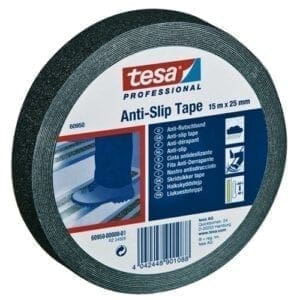 TESA Anti-Slip tape black 60950 15m 25,0mm Vloertape J&H licht en geluid