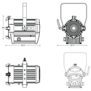 Showtec Performer 1000 LED Fresnel (3200K)-29430