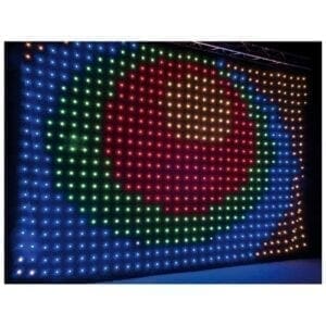 Showtec Pixel Sky Pro II, P187,5 LED gordijn (6 x 4 meter) met RGB leds LED gordijn J&H licht en geluid