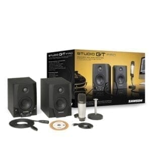 Samson Studio GT PRO Set – Studio GT monitoren en C01 grootmembraan condensatormicrofoon Studio sets J&H licht en geluid