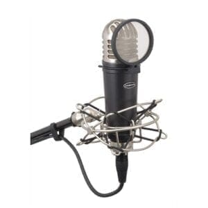 Samson MTR101A – Condensatormicrofoon met een shockmount en een popfilter Studio microfoon J&H licht en geluid