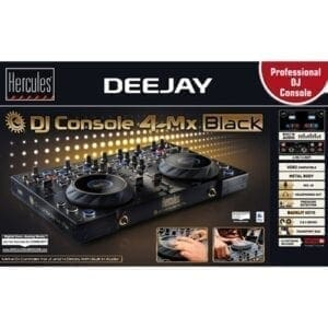 Hercules DJ Console 4 MX Black - DJ MIDI-Controller & Mixer, zwart-29633