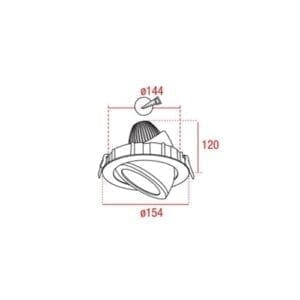 Artecta Palma-LED - Lamphouder met een LED lamp-28868