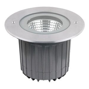 Artecta Dallas-R WW – LED grondspot met een 12W warm witte LED High Voltage J&H licht en geluid