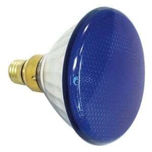 GE Par 38 lamp, E27, 80W, Flood, Blauw Par 38 lampen J&H licht en geluid