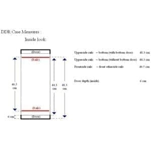 Accu-Case DDR-PRO3 Professionele dubbele deksel rackcase, 3 HE-355