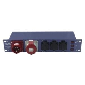 Showtec PS-1602 Krachtstroomverdeler, 5-pins CEE 16A - 9 x Schuko / 5-pins CEE 16A