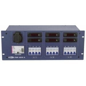 Showtec PSA-3212M Krachtstroomverdeler, 5-pins CEE 32A – 6 x Schuko / 2 x 16-pins multipin Krachtstroom verdelers J&H licht en geluid
