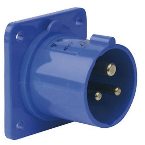 Showtec CEE 3-polige male chassis blauw, 240V/16A _Uit assortiment J&H licht en geluid