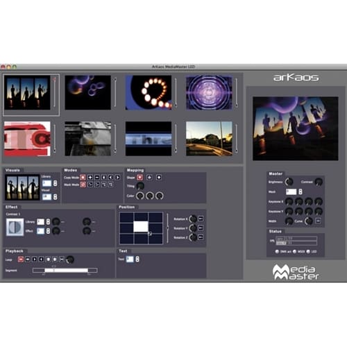 Arkaos Media Master Video Software VJ software J&H licht en geluid 5