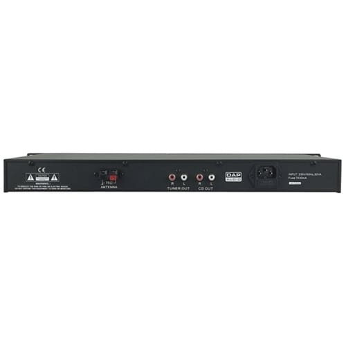 DAP TCD-100 1HE CD/MP3 Player  plus Tuner with USB input CD en MP3 speler J&H licht en geluid 3