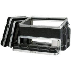 DAP ABS Mobiele DJ Flightcase (7HE top, 2HE front, 6HE back)