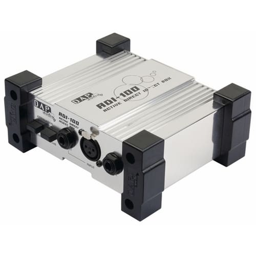 DAP ADI-100, Active Direct Injection box Horeca mixers J&H licht en geluid