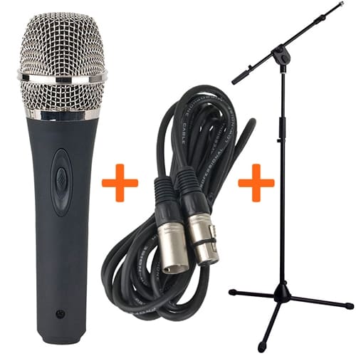 DAP MS-2 Microfoon Set PM12, met statief en kabel _Uit assortiment J&H licht en geluid 2