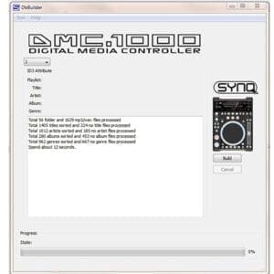 SYNQ DMC 1000 Digital Media Console CD & MP3 Speler-9453