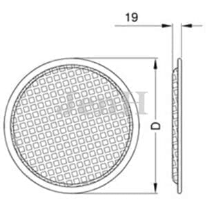 12 inch speakergrill, staal