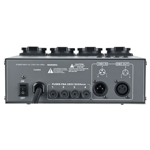 Showtec RP-405 Switch pack DMX _Uit assortiment J&H licht en geluid 3