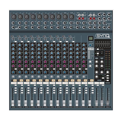 SYNQ SMP 16.42 PRO PA MIXER 16CH. PA mixers J&H licht en geluid 4