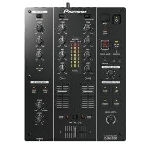Pioneer DJM 350 2-kanaals DJ mixer zwart