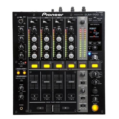 Pioneer DJM 700 digitale MIDI 4 kanaals DJ mixer zwart DJ mixer J&H licht en geluid 3
